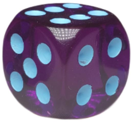 Dice d6 pips 18mm