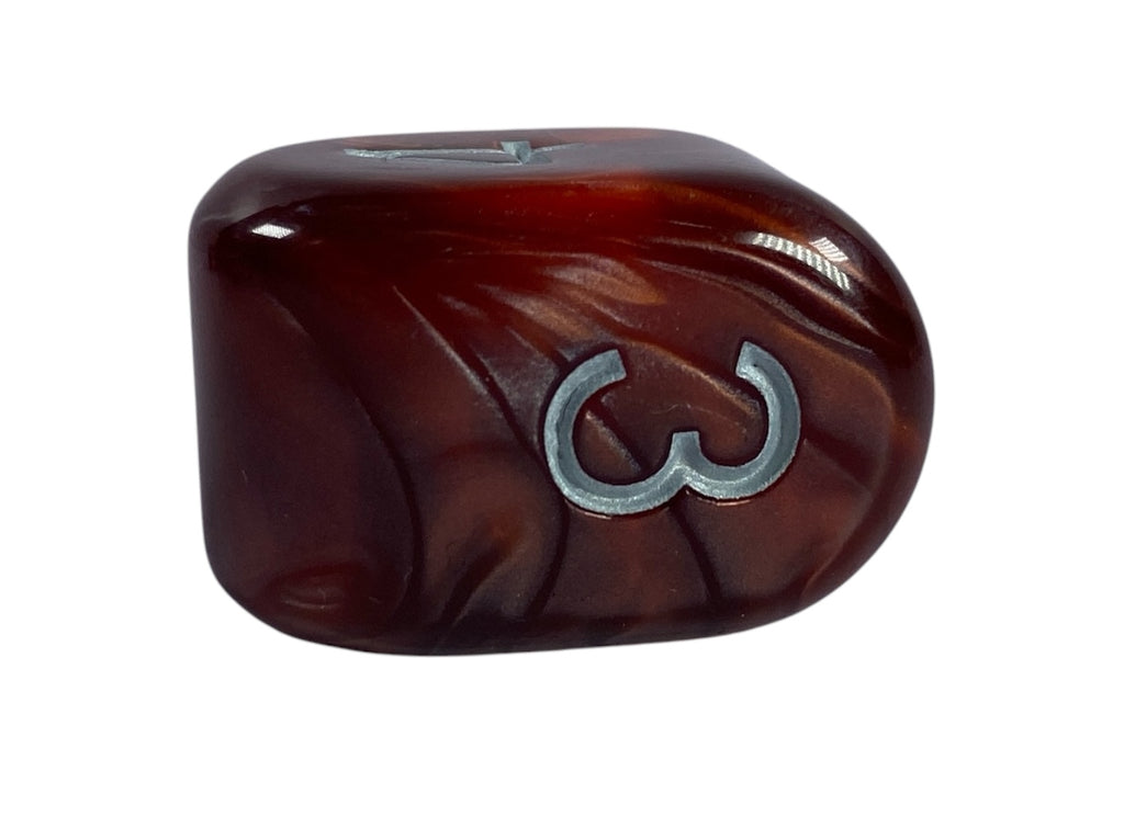Marble Maroon dice - Arch'd4