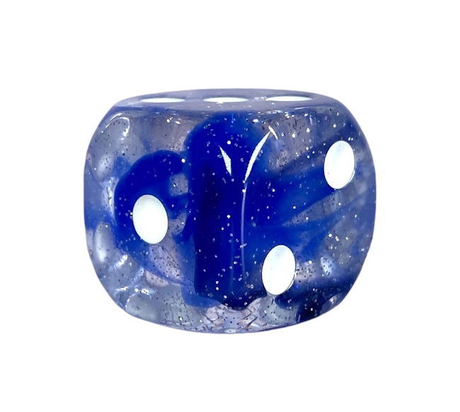 Sunken Silver- Singles d6 pipped 18mm dice