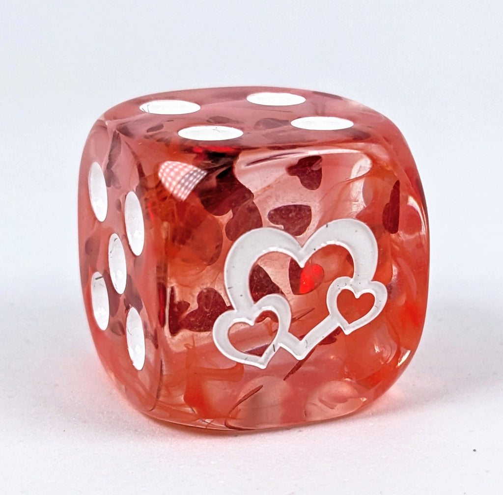 Lovestruck - Singles d6 pips w/ symbol 18mm dice