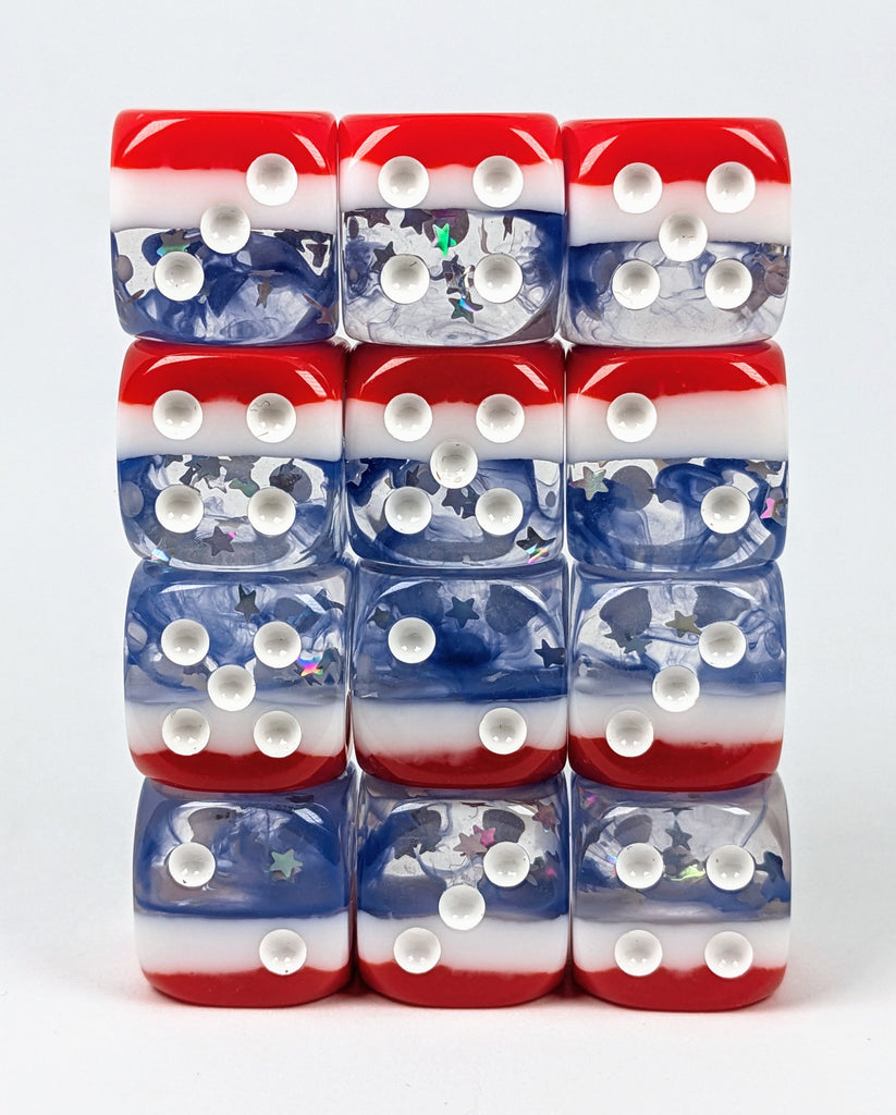 Set of 12 18mm d6 with pips