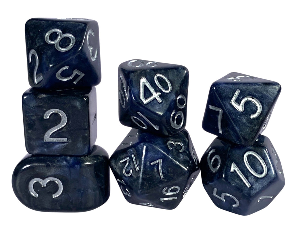 Dice Set of 7 Shimmering Gloom