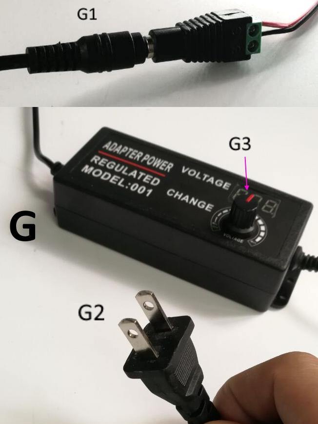 Dice Display AC/DC power adapter Default Title